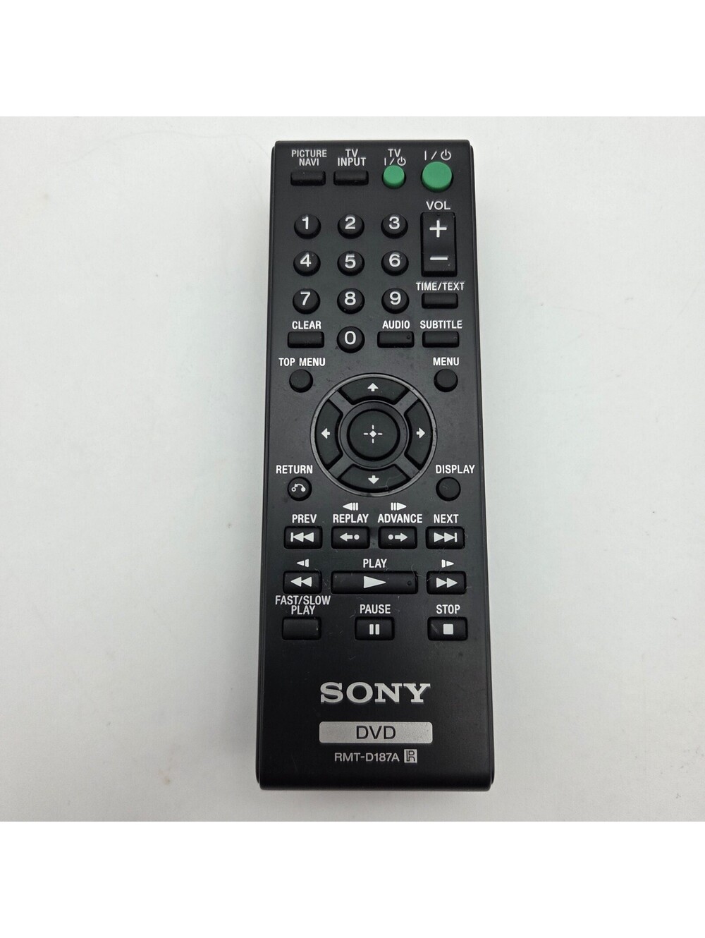 Genuine Sony RMT-D187A Remote Control DVP-NS710H DVP-SR200P DVP-SR500H - Tested